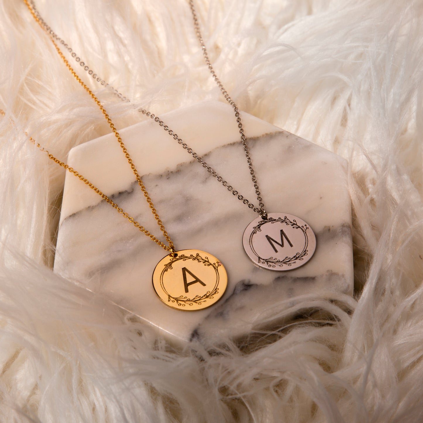 FLOR Initial Necklace