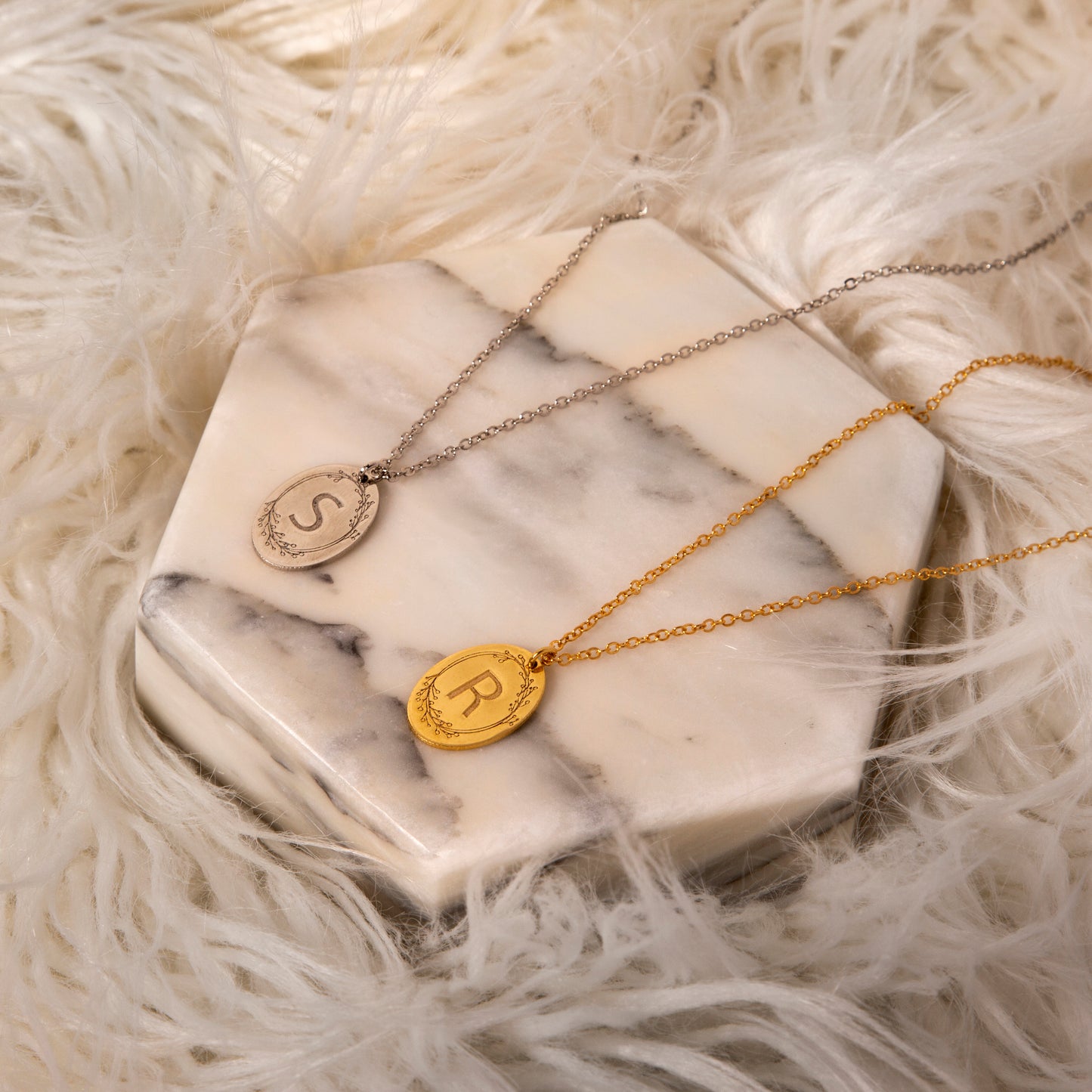 FLOR Initial Necklace