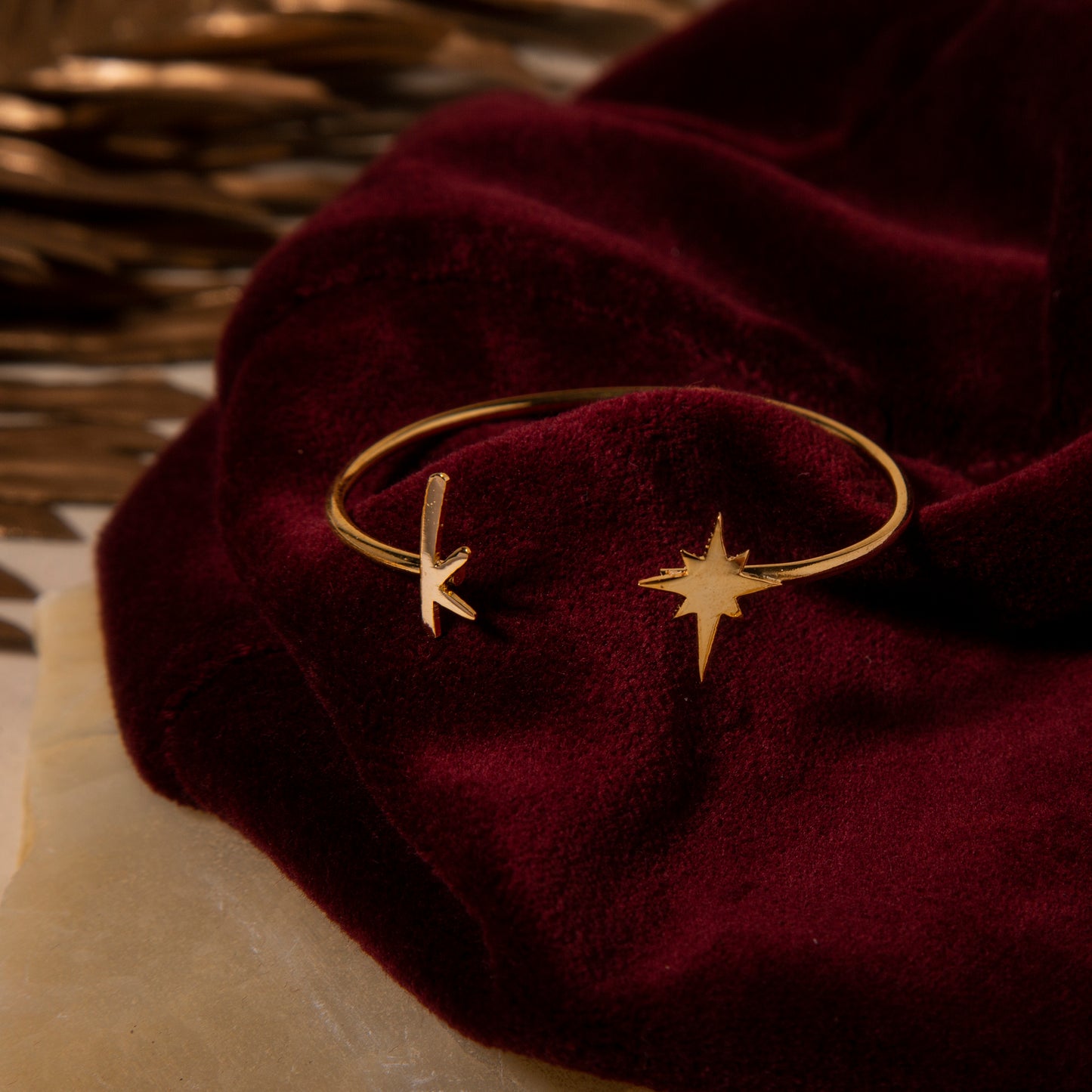 SMALL INITIAL Bangle Bracelet