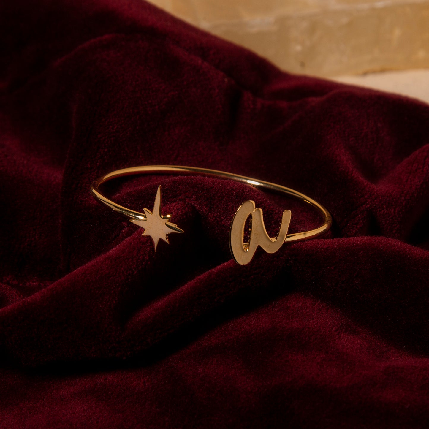 SMALL INITIAL Bangle Bracelet