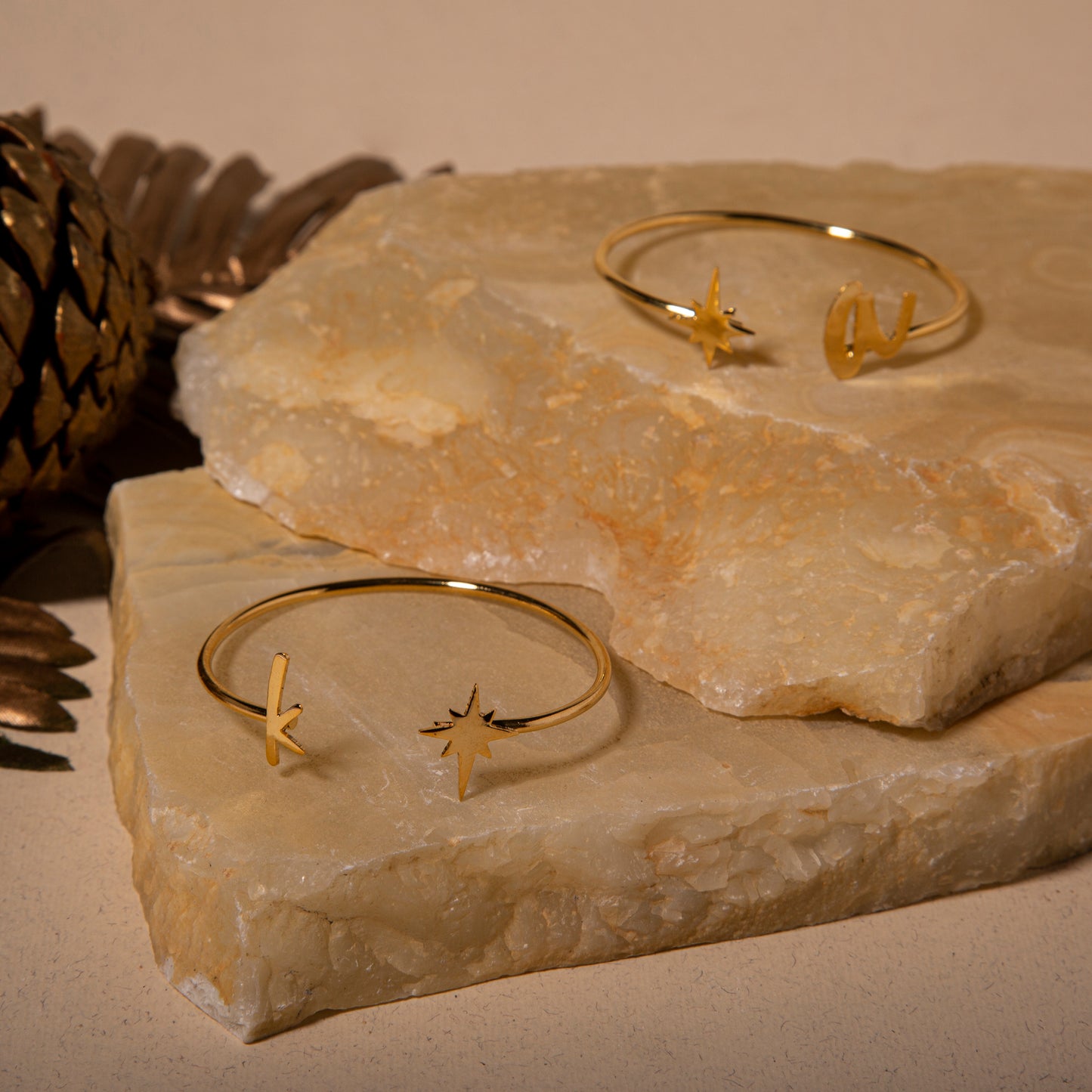 SMALL INITIAL Bangle Bracelet