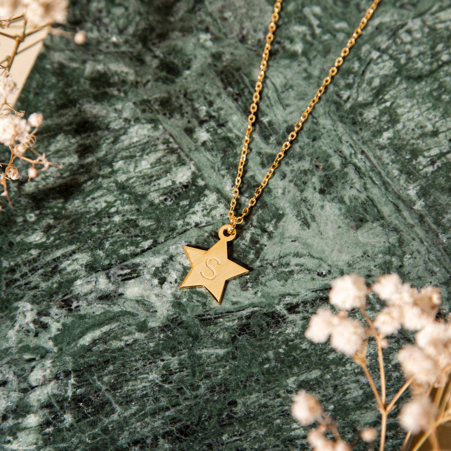 STAR INITIAL Necklace