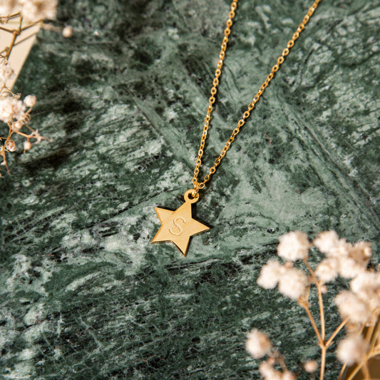 STAR INITIAL Necklace